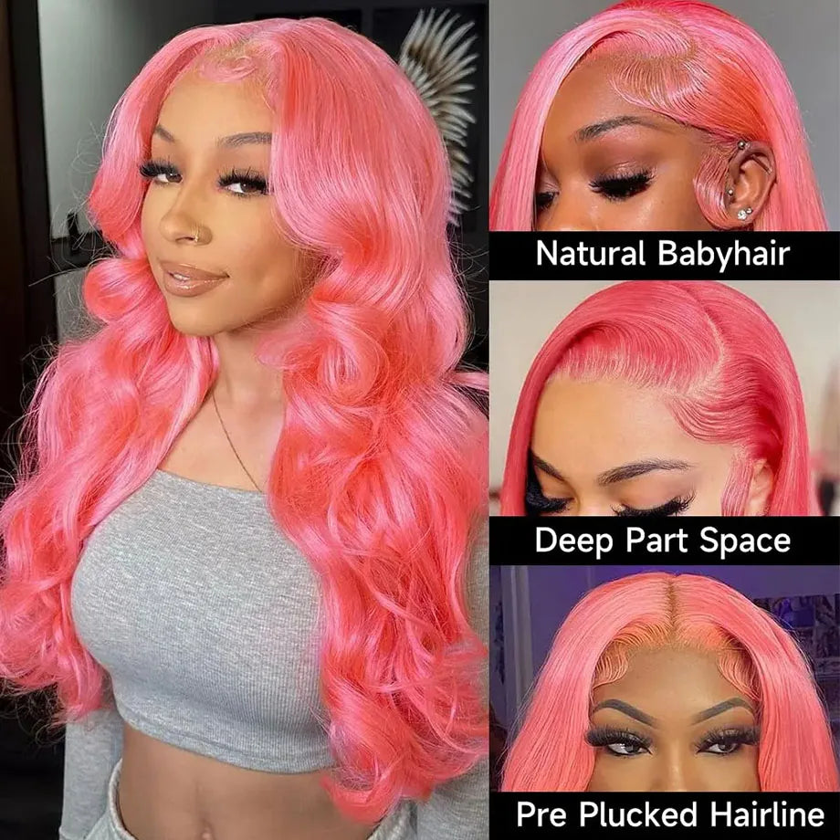 Pink Lace Front Wig