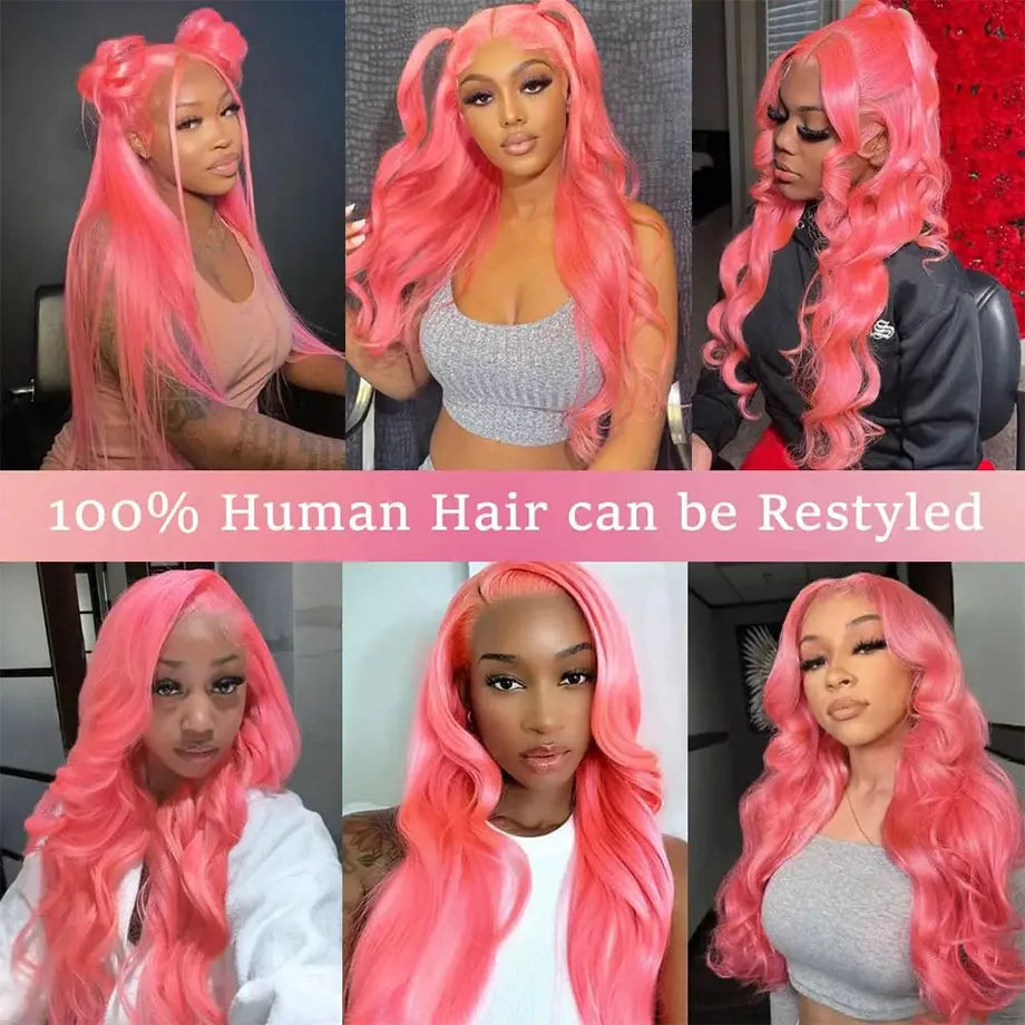 Pink Lace Front Wig