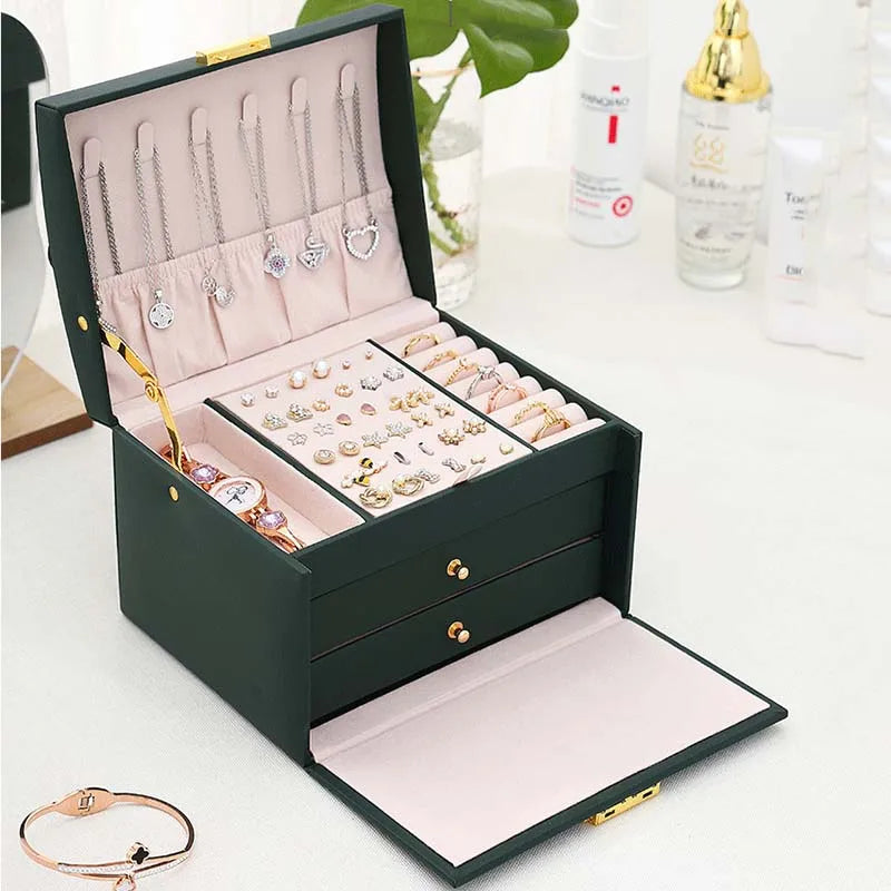 Portable Leather Jewelry Organizer