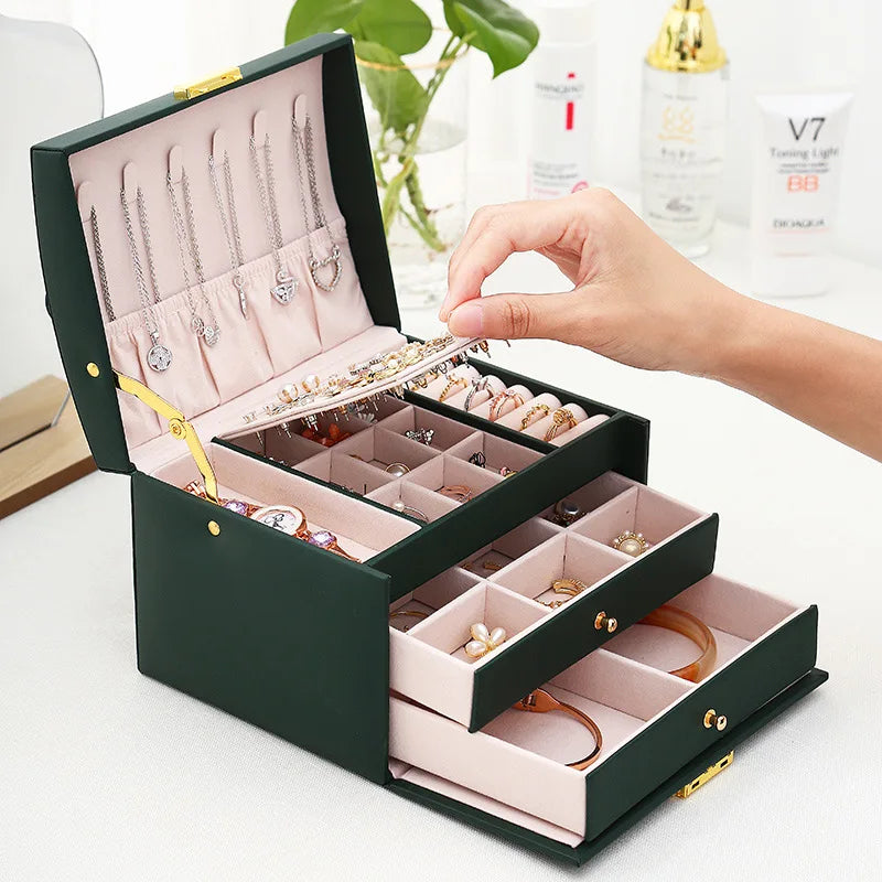 Portable Leather Jewelry Organizer