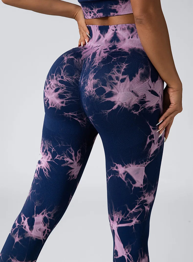 2 PACK Tie-Dye Seamless Leggings