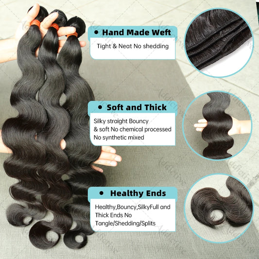 Body Wave 3/4 Hair Bundles