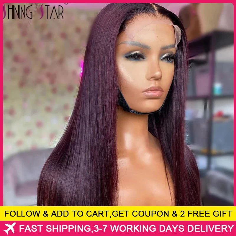 Peruvian Burgundy 13×6 Lace Front Wig