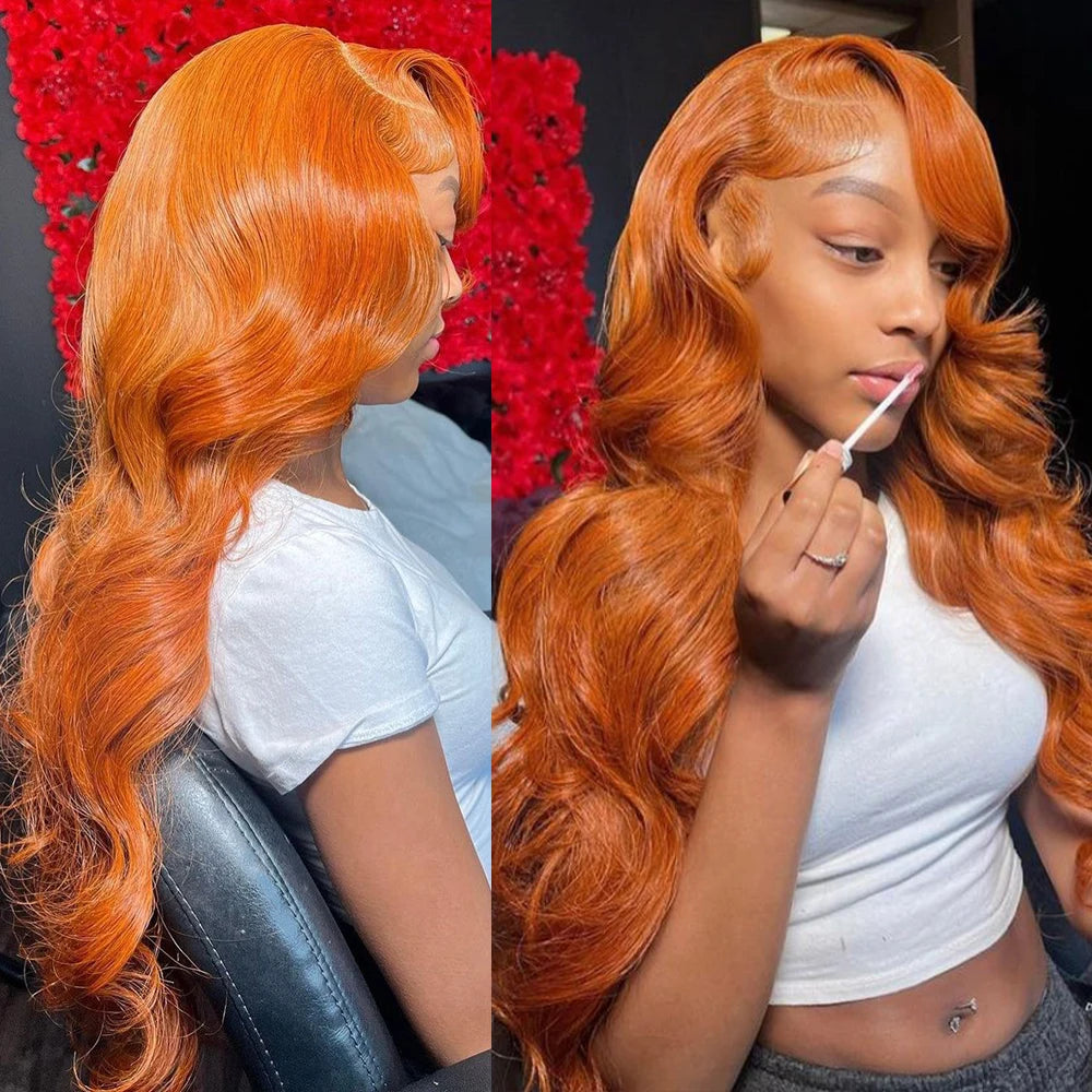 Orange Ginger Lace Front Wig