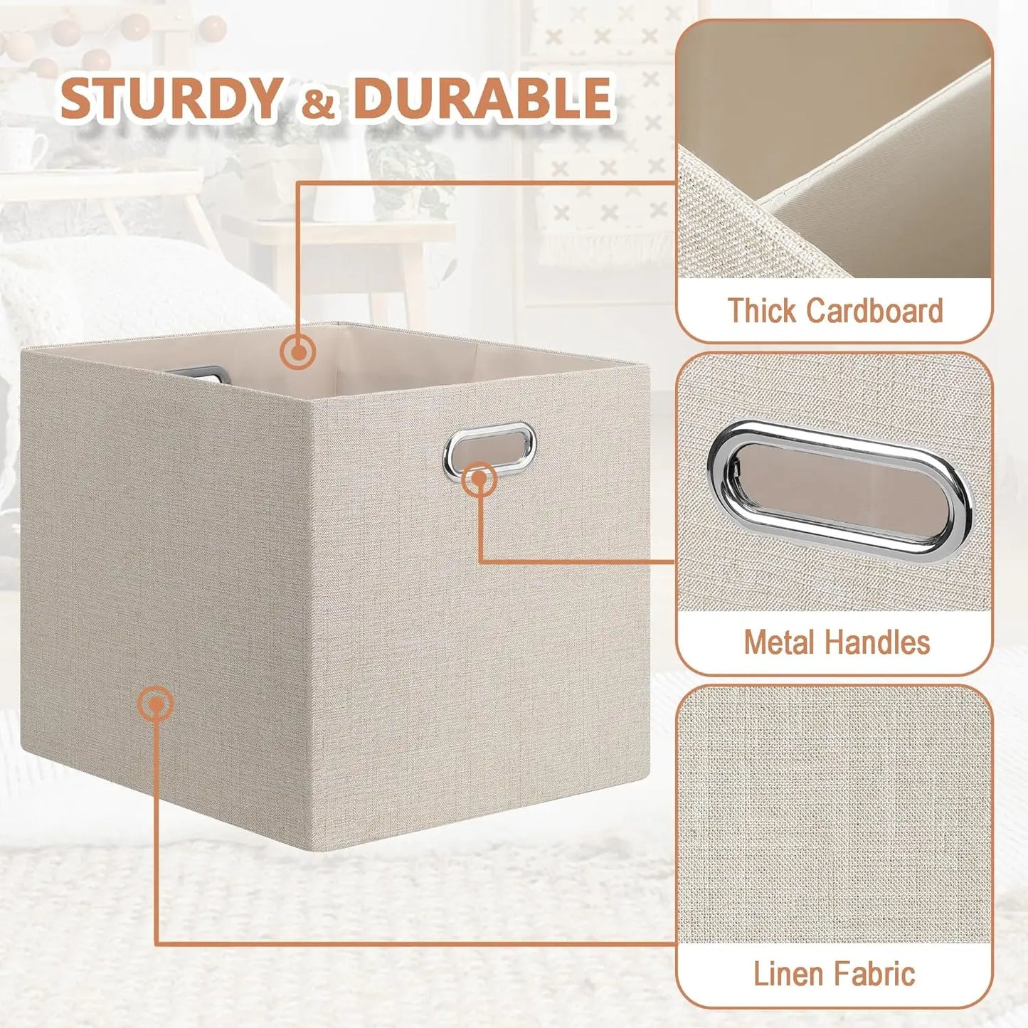 13x15x13in Collapsible Storage Bins