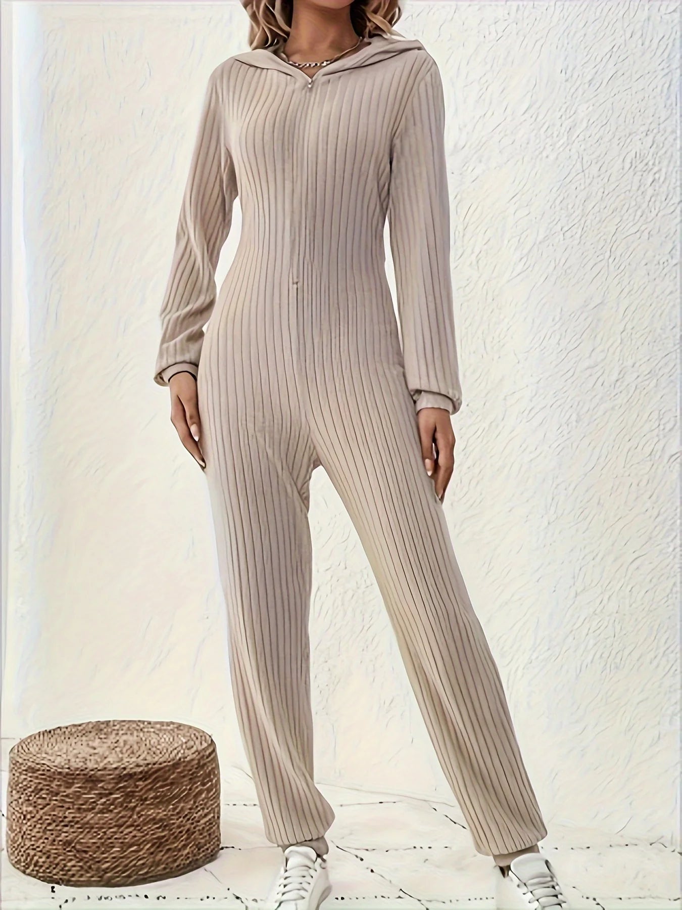 Women's Knit Ribbed Suit