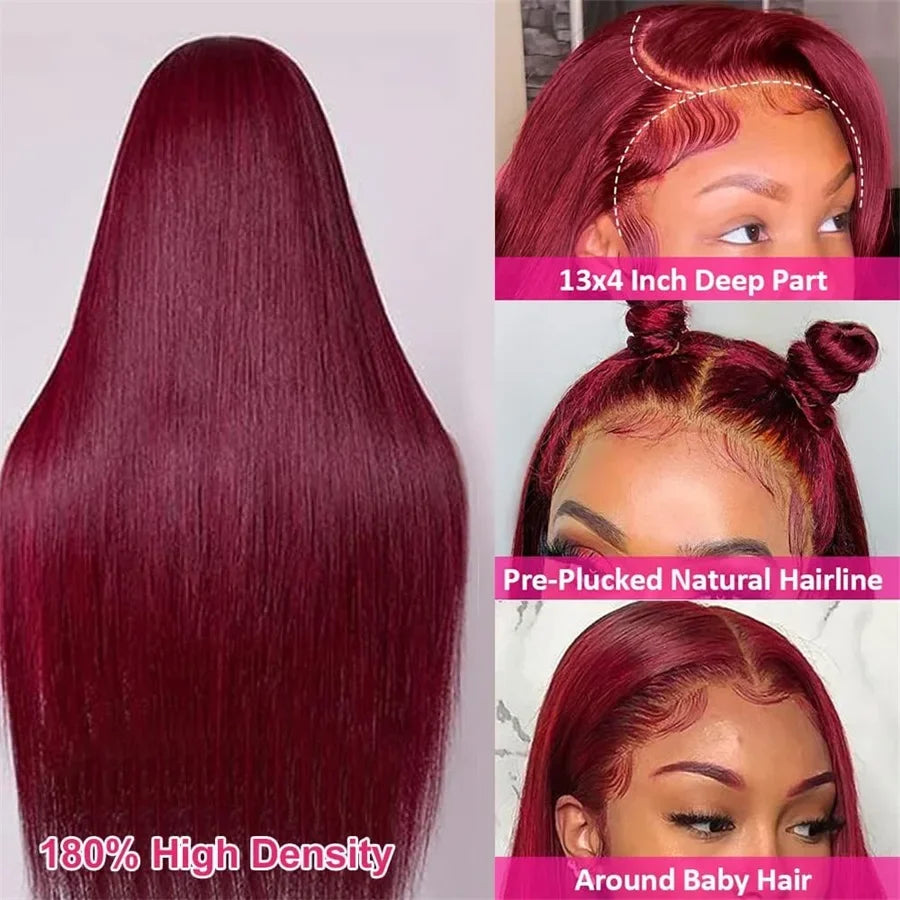 Burgundy 13x6 Lace Front Wig