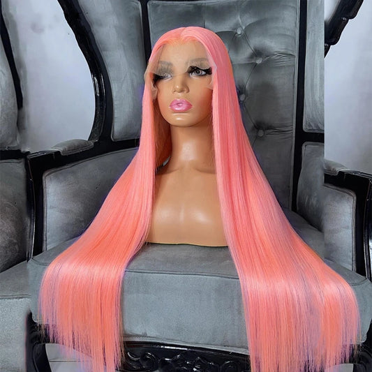 Light Pink Lace Front Wig