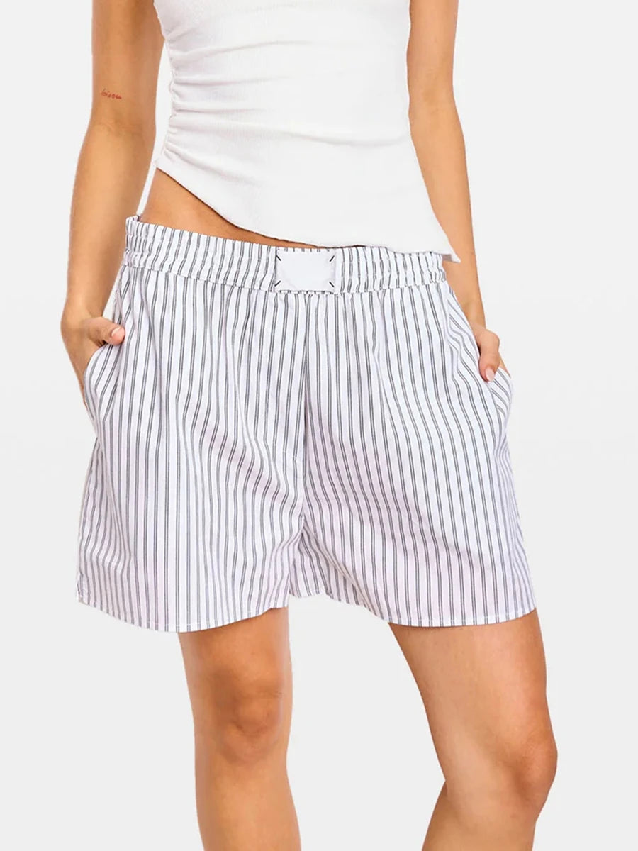 Striped Pajama Shorts