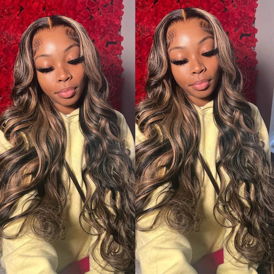 Highlighted Human Hair Wig