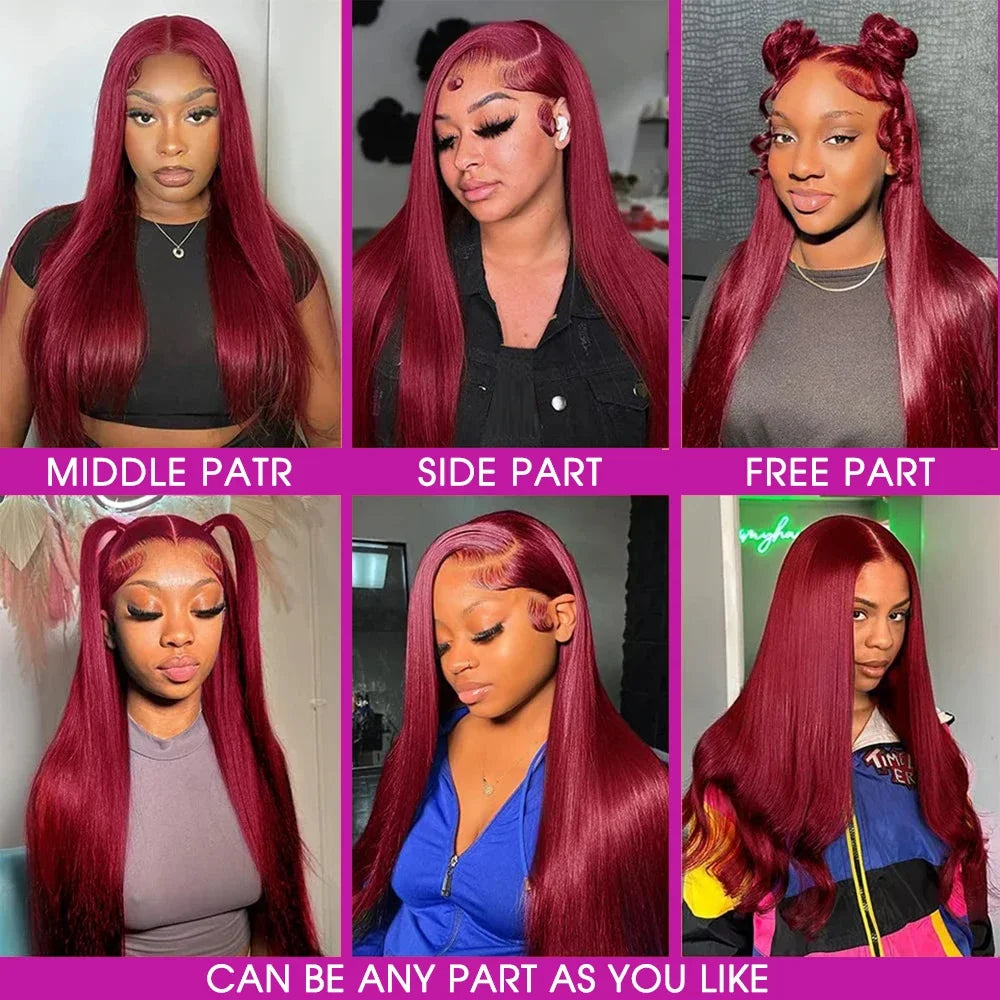 Burgundy 13x6 Lace Front Wig