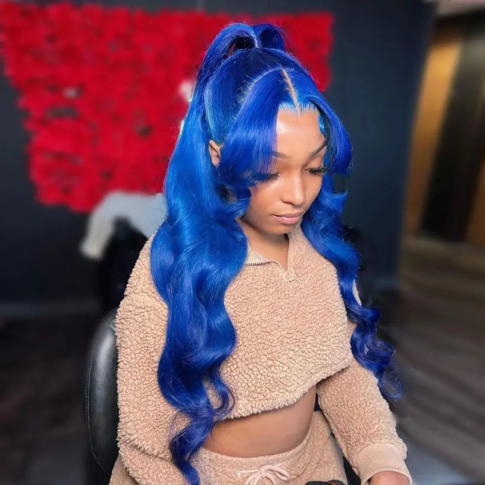 Sapphire Blue Lace Front Wig