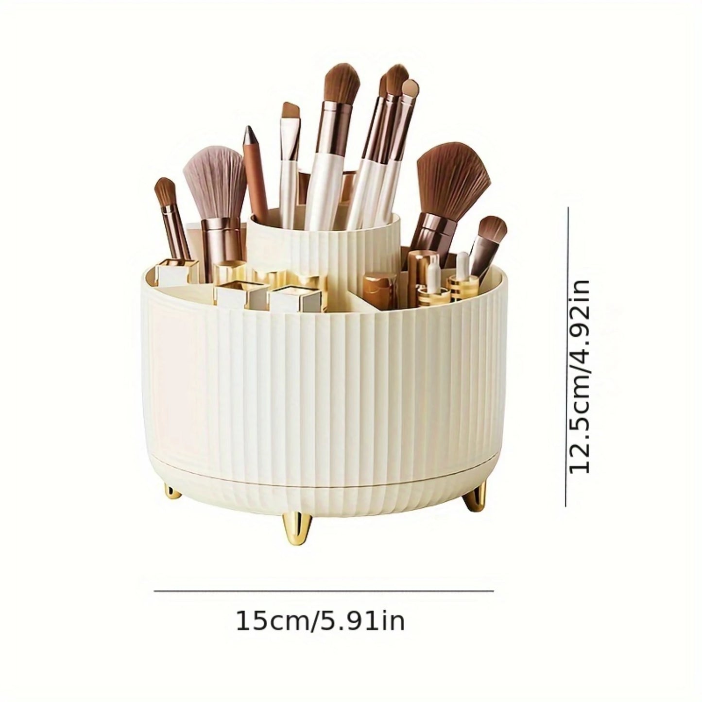 Rotating Makeup & Brush Holder