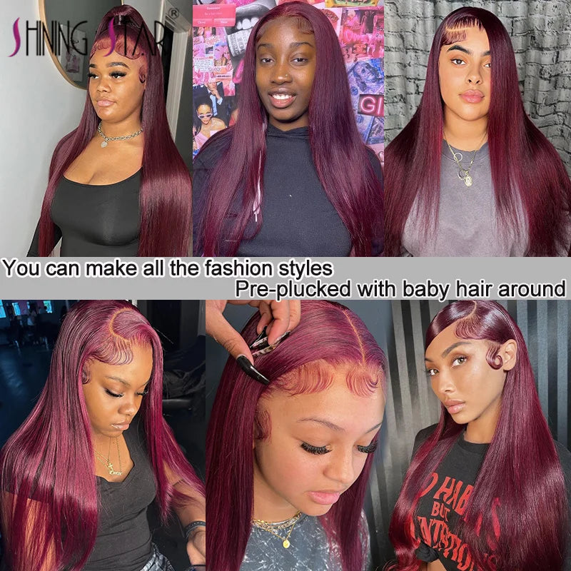 Peruvian Burgundy 13×6 Lace Front Wig