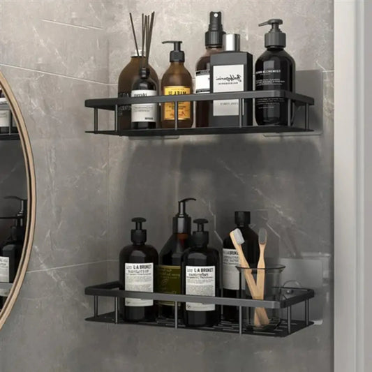 No-drill Bathroom Shelf