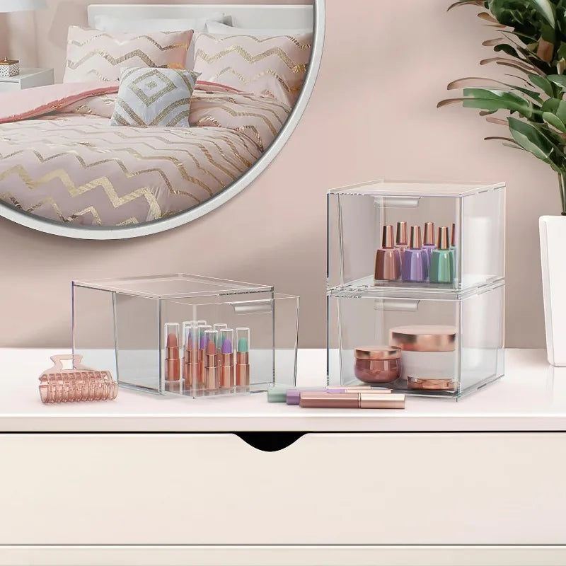 6 Pack Stackable Makeup Organizer