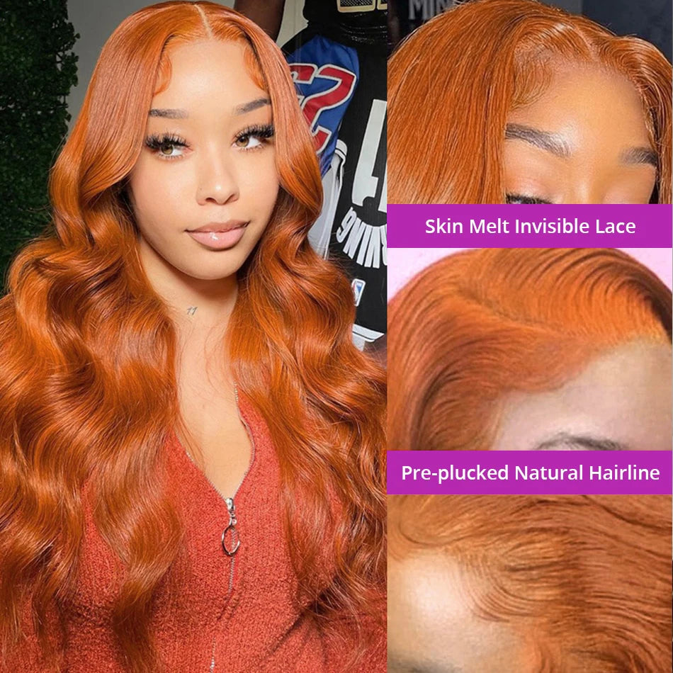 Orange Ginger Lace Front Wig