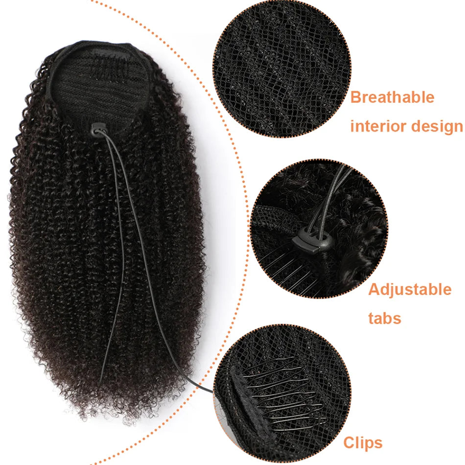 Curly Drawstring Ponytail Hair Extension