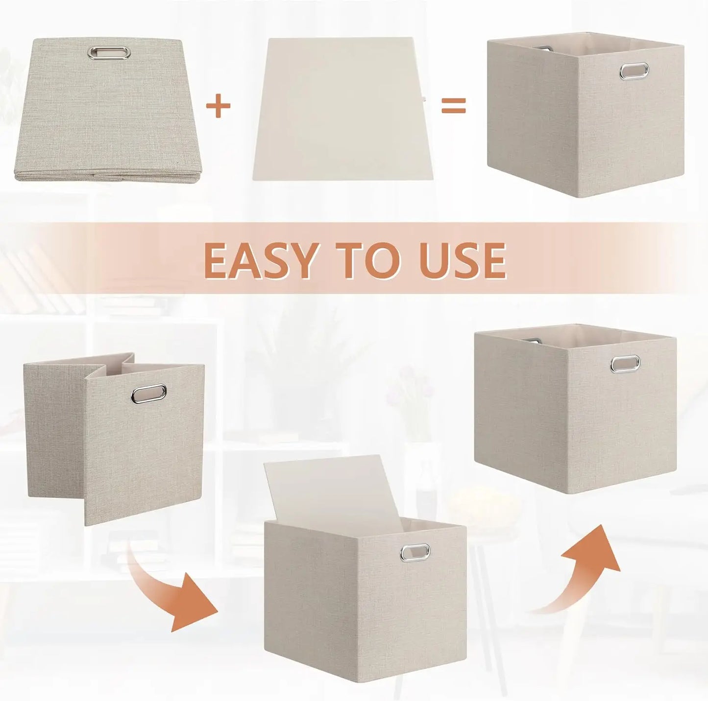 13x15x13in Collapsible Storage Bins