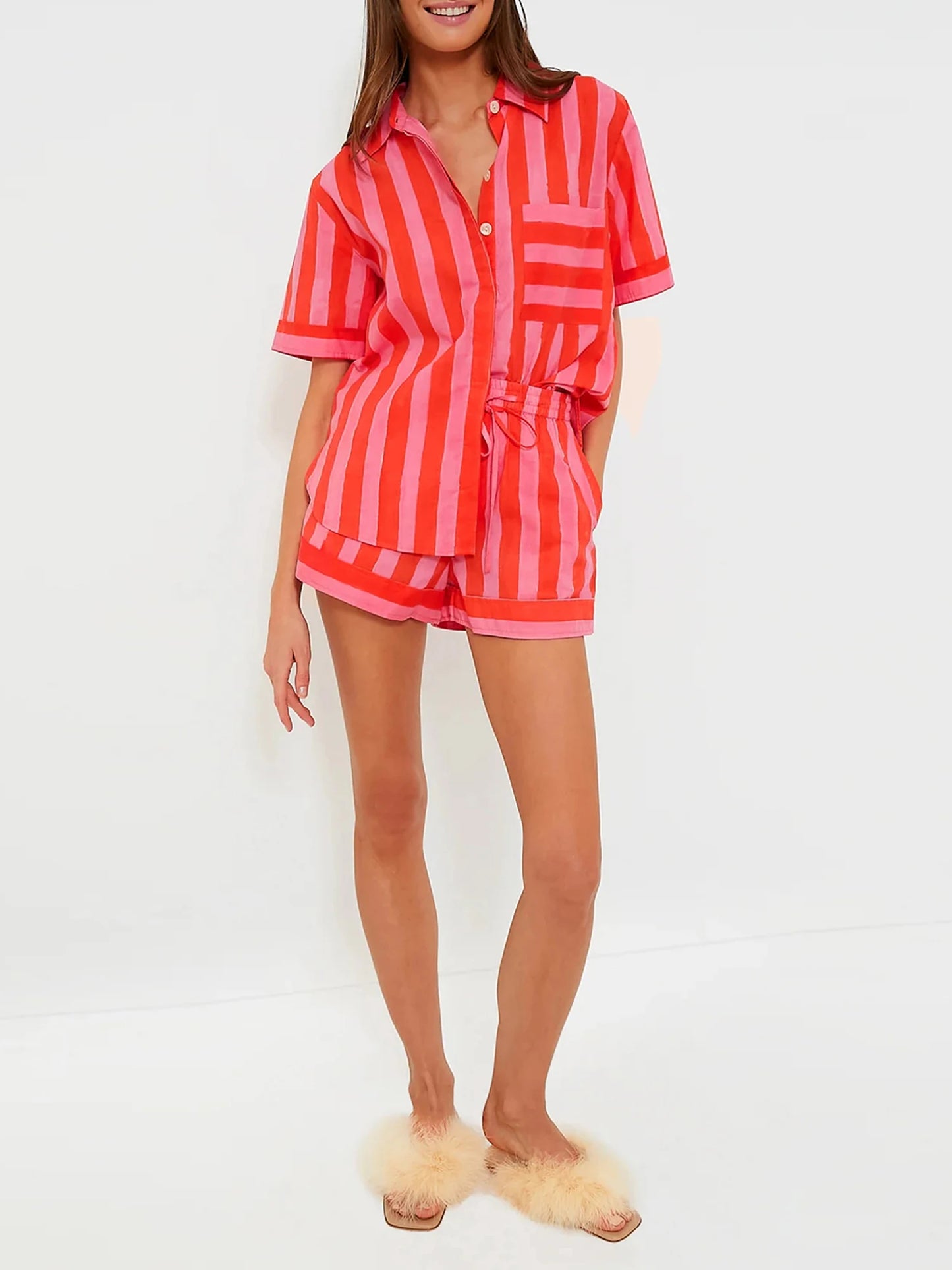 Striped Pajama Set