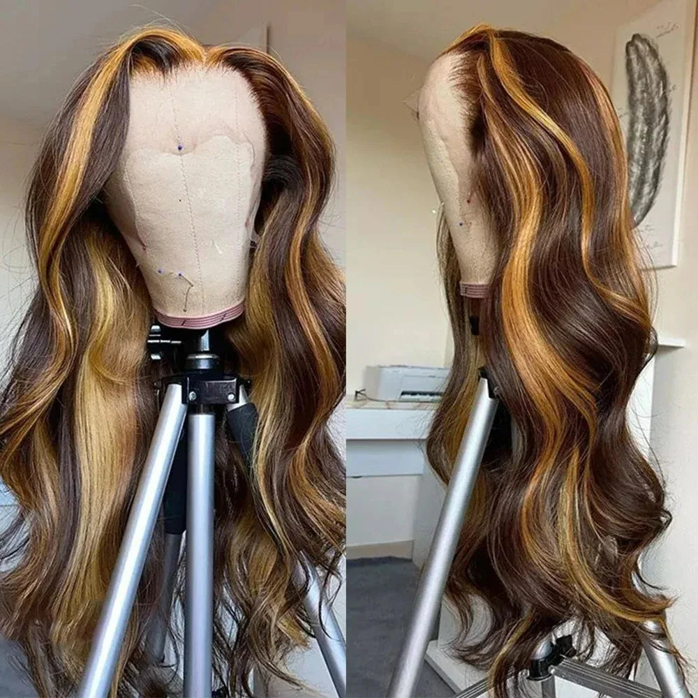 200 Density Highlight Ombre Body Wave Wig