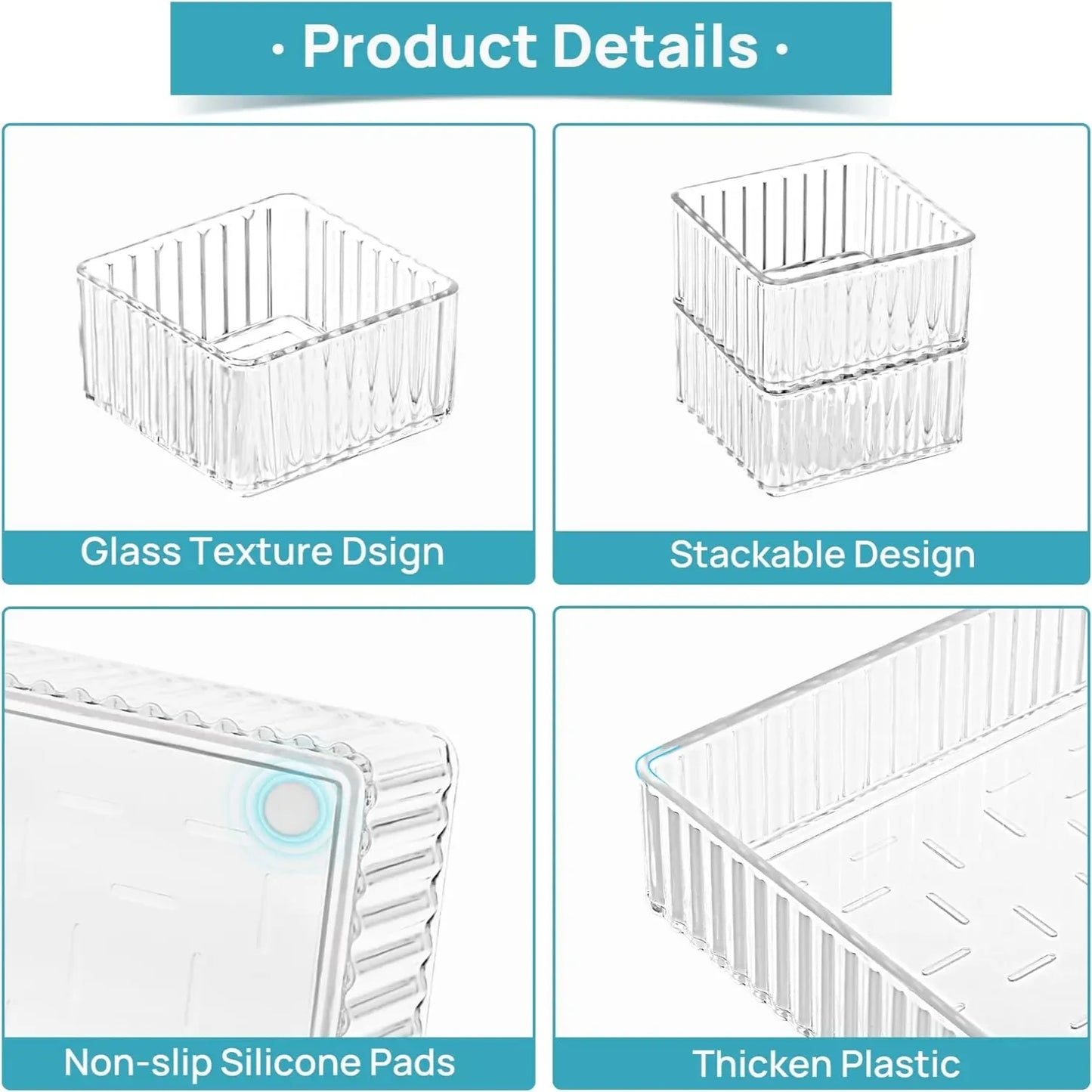 Transparent 7PCS Organizers Set