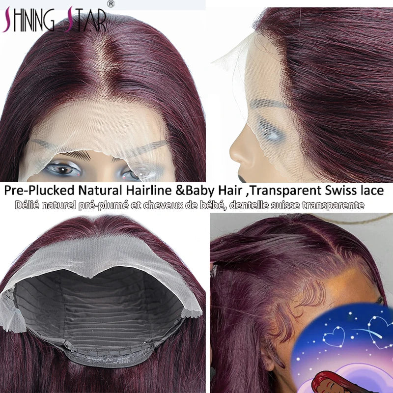 Peruvian Burgundy 13×6 Lace Front Wig