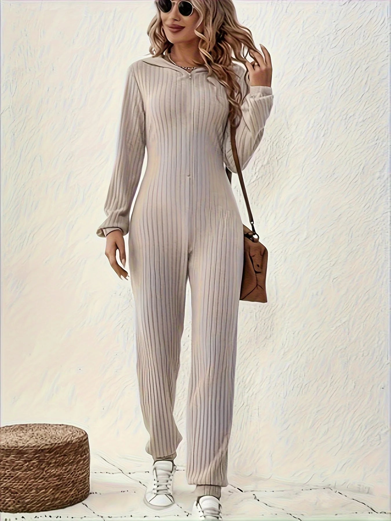 Women's Knit Ribbed Suit