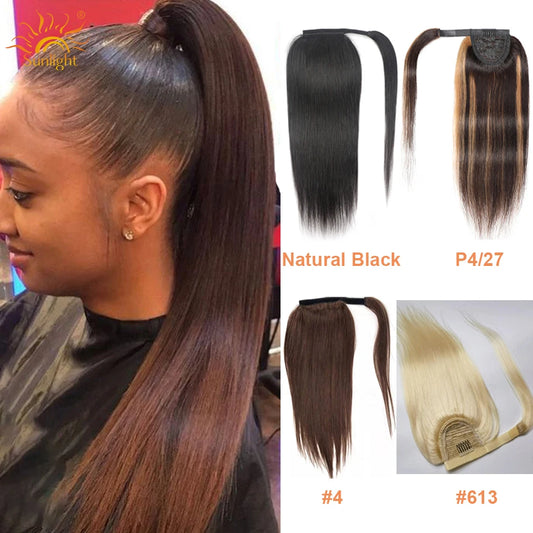 Ponytail Human Hair Ponytail Extension