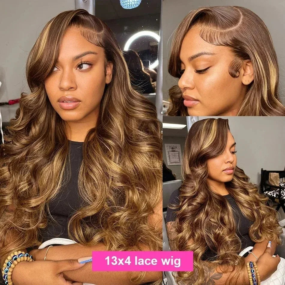 200 Density Highlight Ombre Body Wave Wig