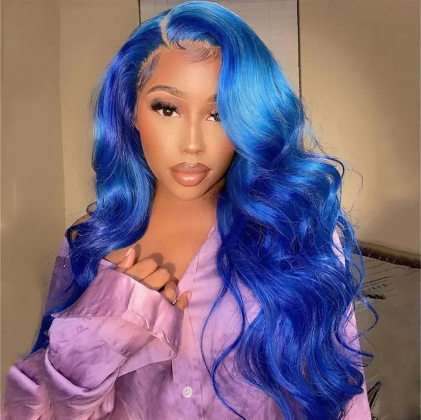 Sapphire Blue Lace Front Wig