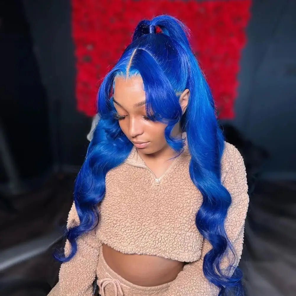 Sapphire Blue Lace Front Wig