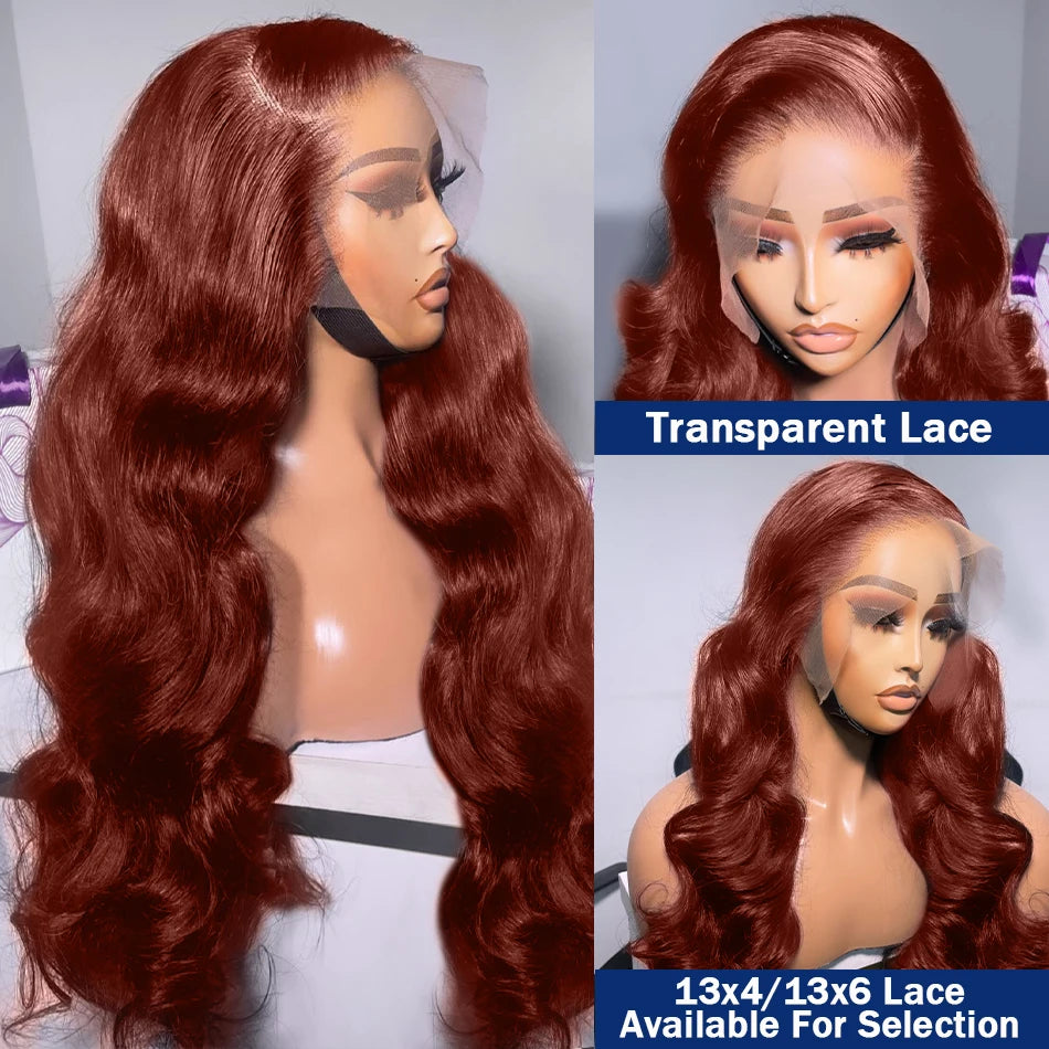 Reddish Brown HD Lace Front Wig