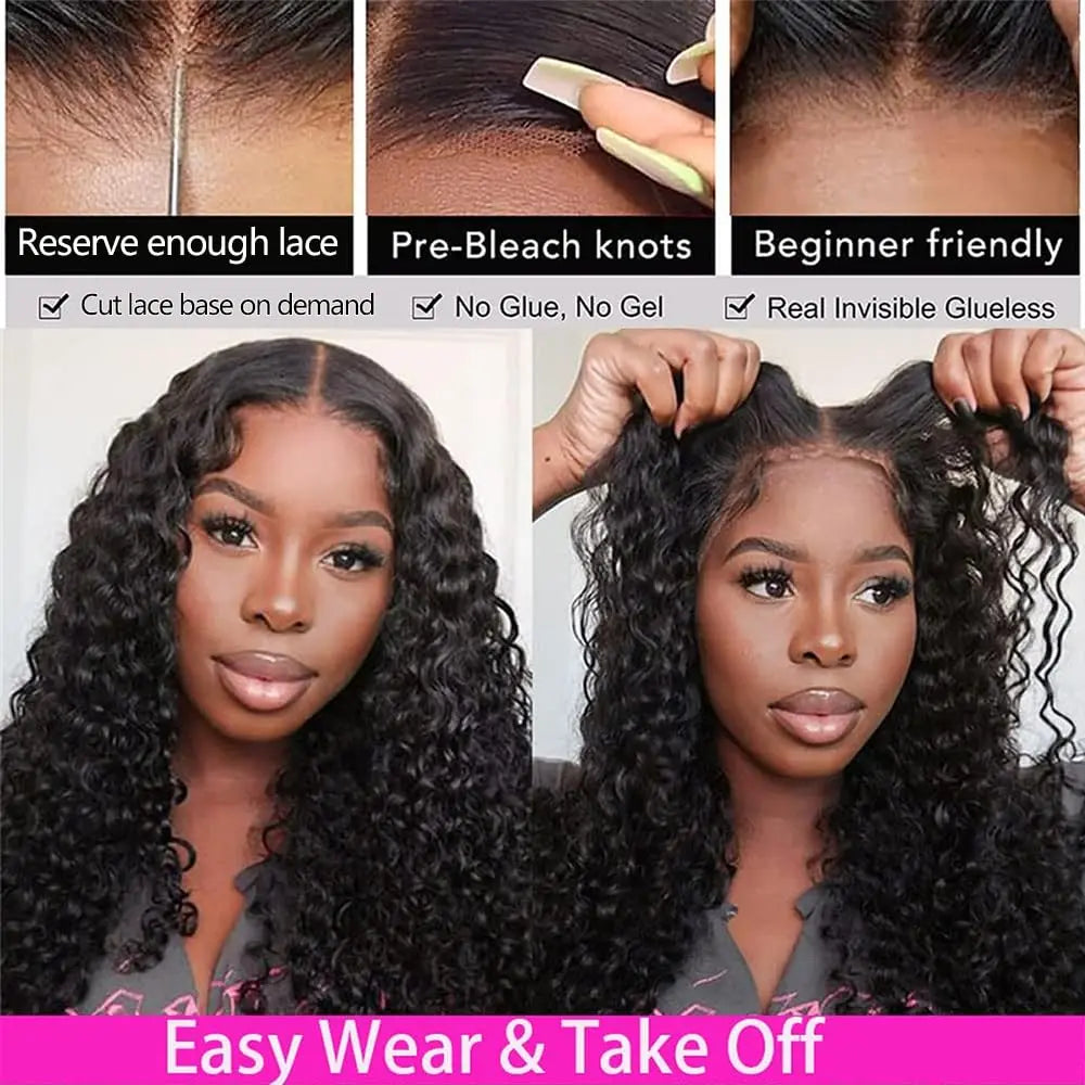 Glueless 5x5 Ready to Wear Deep Wave Wig