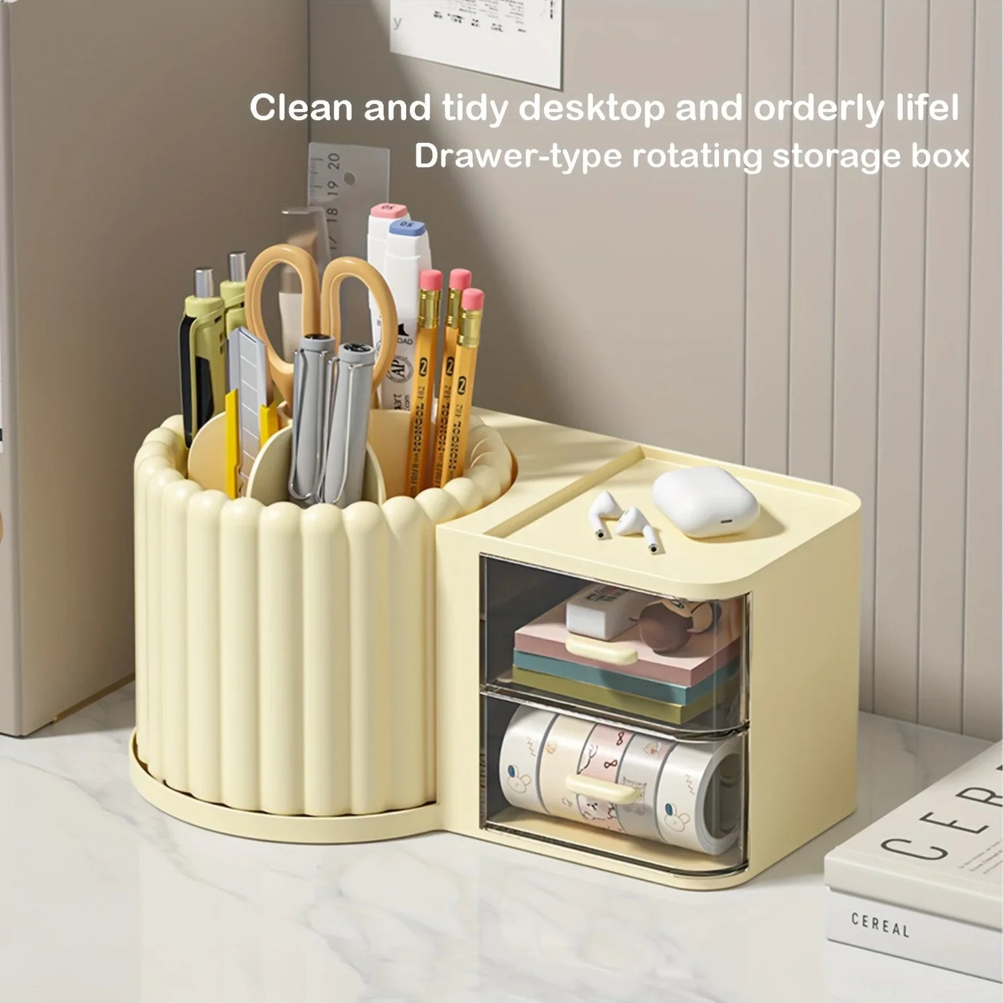 Rotary Makeup Brush Organizer