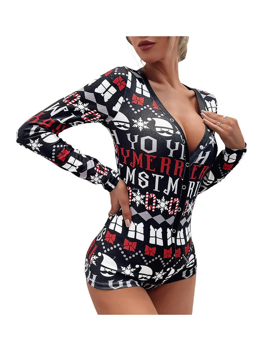 Christmas Pajama Romper