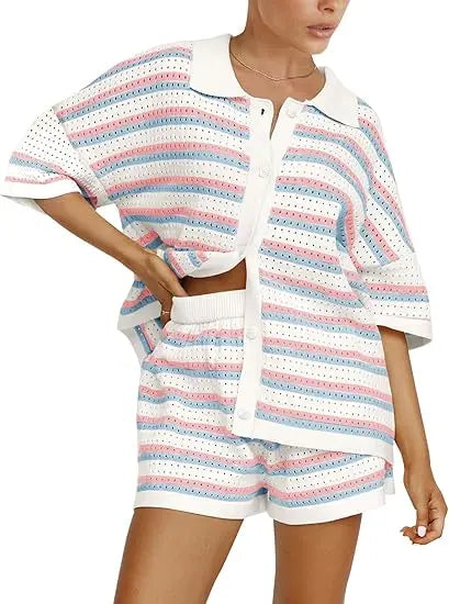 Womens Pajamas Short Set